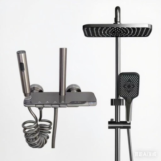 N441R-NGN  Gray shower set ,stock